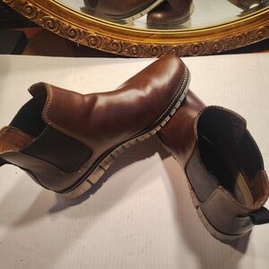 Cole Haan Dark Brown Leather Ankle Boots